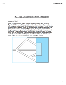 9.2  Tree Diagrams and More Probability 9.2 October 29, 2013 1