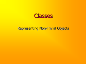 Classes Representing Non-Trivial Objects