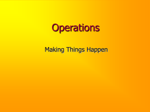 Operations Making Things Happen