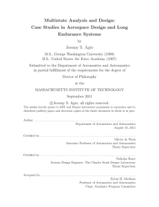 Multistate Analysis and Design: Case Studies in Aerospace Design and Long