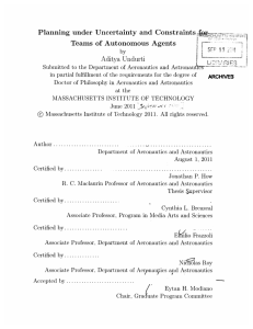 Teams  of  Autonomous  Agents 1 Aditya  Undurti