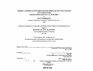 CONSERVATION  IMPLICATION STRUCTURE U.S.  SUBURBS- IKUO  NISHIMURA