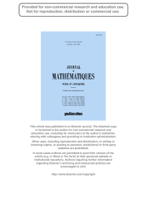 This article was published in an Elsevier journal. The attached... is furnished to the author for non-commercial research and