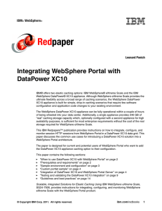 Red paper Integrating WebSphere Portal with DataPower XC10