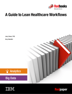 A Guide to Lean Healthcare Workflows Red paper Front cover