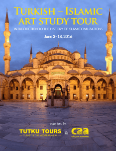 Turkish – Islamic art study tour June 3–18, 2016