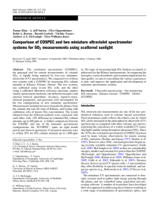 Comparison of COSPEC and two miniature ultraviolet spectrometer systems for SO