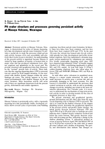 Pit crater structure and processes governing persistent activity ORIGINAL PAPER H. Rymer