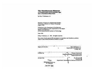 The Simultaneous  Museum A into a Coexistent Urban Form