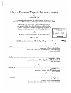 Adaptive  Functional Magnetic  Resonance  Imaging