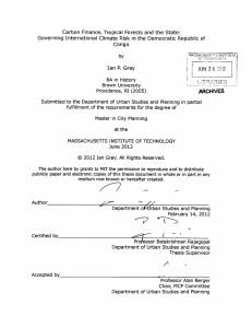 Carbon  Finance,  Tropical  Forests  and ... Governing  International  Climate  Risk  in ...