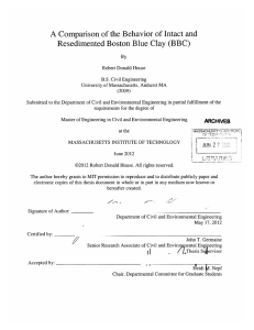 A  Comparison of the Behavior  of  Intact... Resedimented  Boston  Blue  Clay  (BBC)