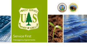Service First Interagency Agreements