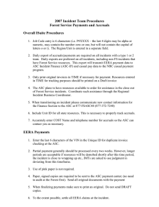 2007 Incident Team Procedures Forest Service Payments and Accruals Overall ISuite Procedures