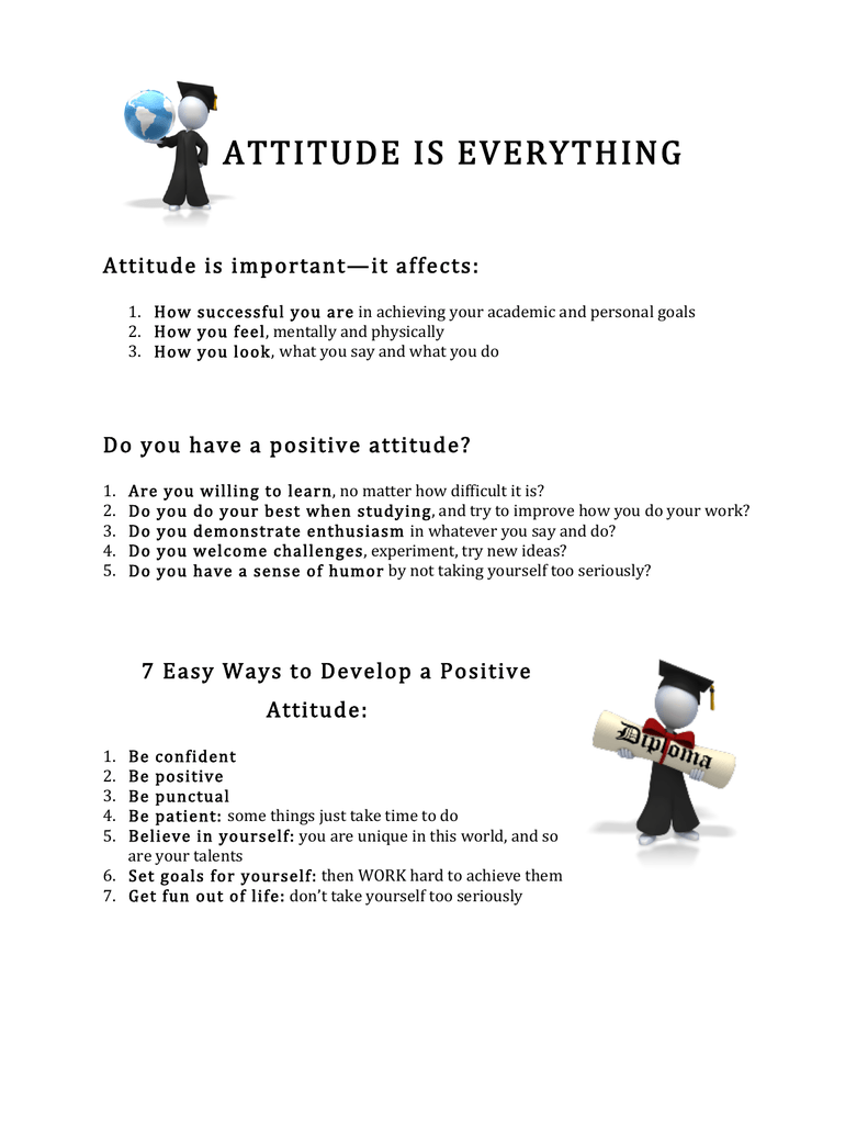 attitude is everything essay