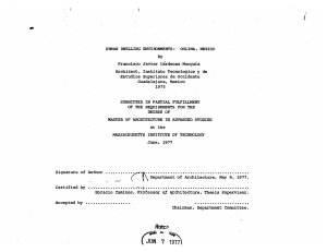 Estudios  Superiores  de Occidente SUBMITTED IN PARTIAL FULFILLMENT 6, 1977.