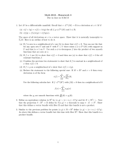 Math 6510 - Homework 3 Due in class on 9/26/13