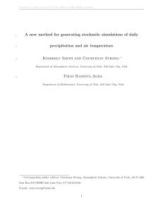 A new method for generating stochastic simulations of daily