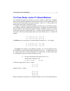 13.4 Case Study: vector&lt;T&gt;-Based Matrices