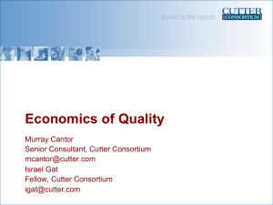 Economics of Quality