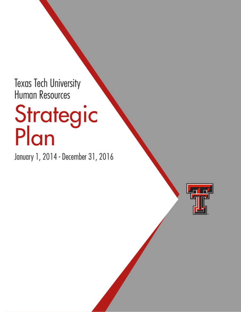 Strategic Plan Texas Tech University Human Resources