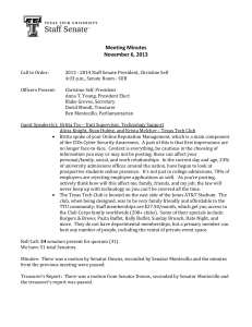 Meeting Minutes November 6, 2013