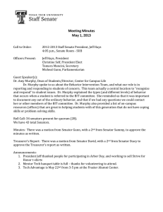 Meeting Minutes May 1, 2013