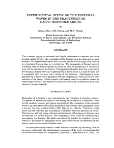 EXPERIMENTAL STUDY OF THE FLEXURAL WAVES IN THE FRACTURED OR