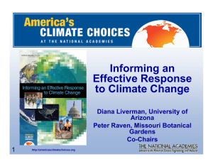 Informing an Effective Response to Climate Change Congressional Request