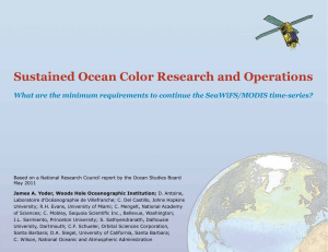 Sustained Ocean Color Research and Operations