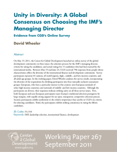 Unity in Diversity: A Global Consensus on Choosing the IMF’s Managing Director