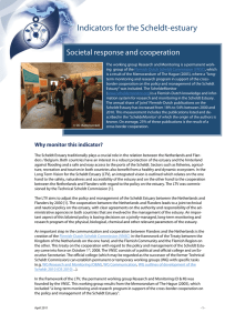Indicators for the Scheldt-estuary Societal response and cooperation