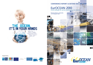 EurOCEAN 2010 ConferenCe report &amp; ostend deClaration