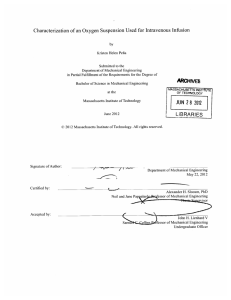 Characterization  of an Oxygen  Suspension  Used ...