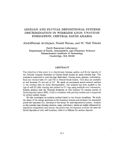 AEOLIAN AND FLUVIAL DEPOSITIONAL SYSTEMS DISCRIMINATION IN WIRELINE LOGS: UNAYZAH