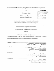 Vehicle  Health  Monitoring  Using  Stochastic  Constraint... Christopher Rossi ARCHIVES I