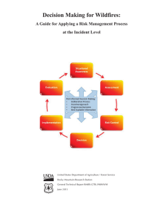 Decision Making for Wildfires: at the Incident Level