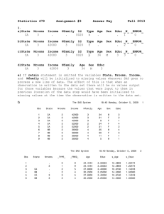 Statistics 479      Assignment #3  ...