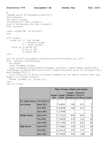 Statistics 479       Assignment #4 ...