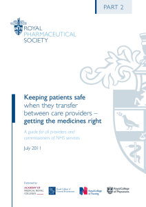 Keeping patients safe when they transfer between care providers –