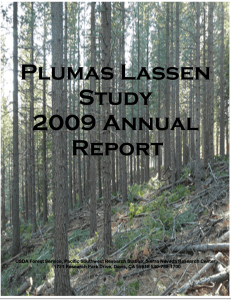 Plumas Lassen Study 2009 Annual