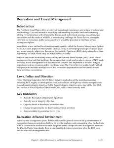 Recreation and Travel Management Introduction