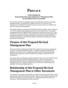 P REFACE Understanding the Proposed Revised Land and Resource Management Plan