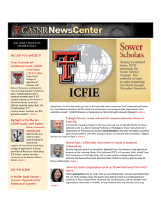 IN CASE YOU MISSED IT  Texas Tech sets fall enrollment record; CASNR