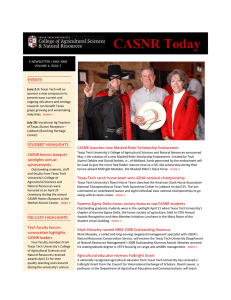 CASNR Today EVENTS