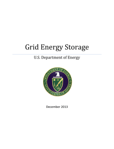 Grid Energy Storage     U.S. Department of Energy  December 2013 