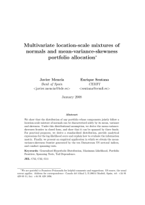 Multivariate location-scale mixtures of normals and mean-variance-skewness portfolio allocation