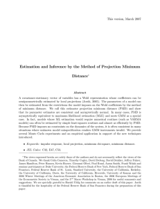 Estimation and Inference by the Method of Projection Minimum Distance