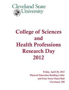College of Sciences and Health Professions Research Day