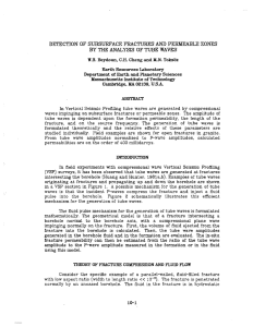 DETECTION OF SUBSURFACE FRACTURES AND PERMEABLE ZONES BY